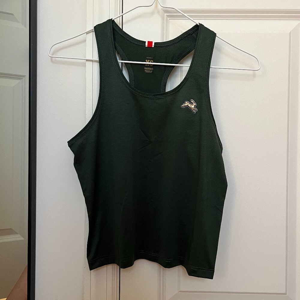 Tracksmith Twilight Crop Tank - Forest